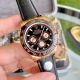 Copy Rolex Rose Gold  Daytona Watch Leather Strap 40mm (2)_th.jpg